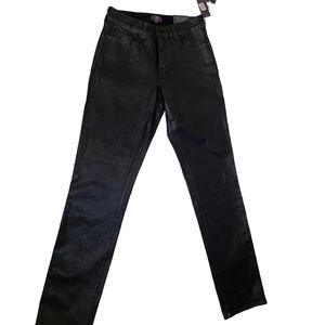 NYDJ black straight leg pants, size 30